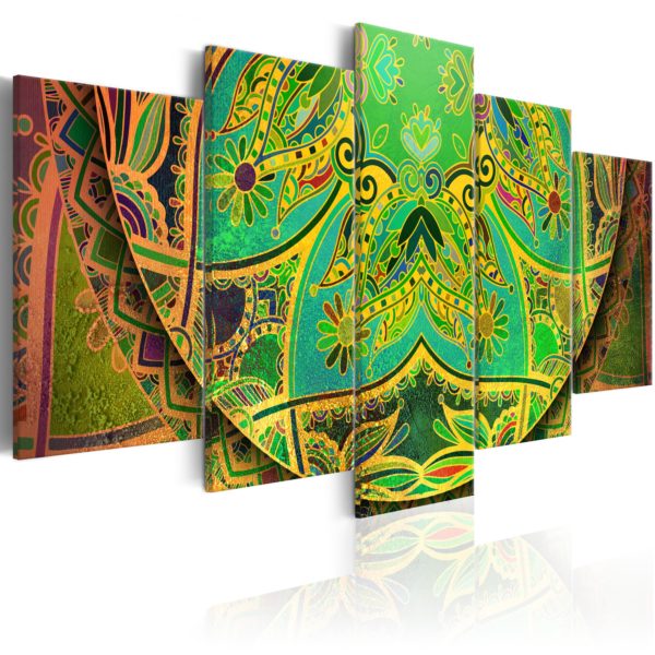 Tableau - Mandala: Green Energy fait partie des tableaux murales de la collection de worldofwomen découvrez ce magnifique tableau exclusif chez nous