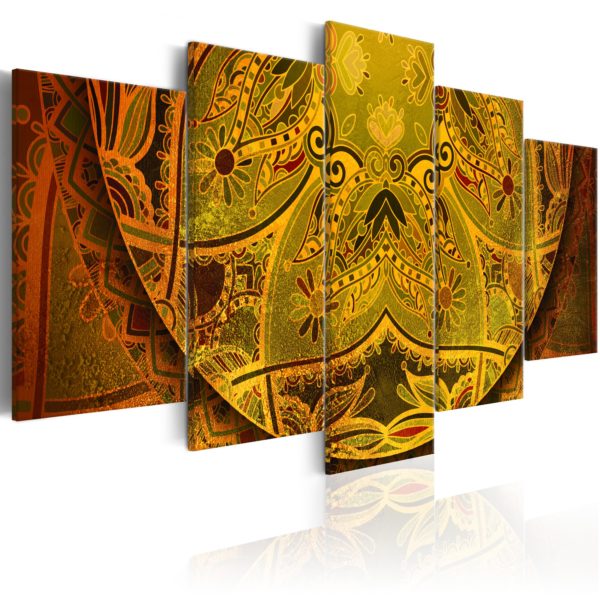 Tableau - Mandala: force d'or fait partie des tableaux murales de la collection de worldofwomen découvrez ce magnifique tableau exclusif chez nous