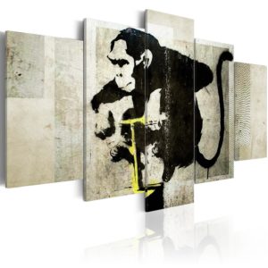 Tableau - Monkey TNT Detonator (Banksy) fait partie des tableaux murales de la collection de worldofwomen découvrez ce magnifique tableau exclusif chez nous