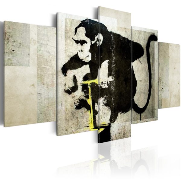 Tableau - Monkey TNT Detonator (Banksy) fait partie des tableaux murales de la collection de worldofwomen découvrez ce magnifique tableau exclusif chez nous