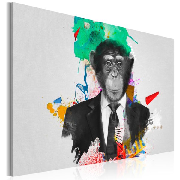 Tableau - Mr. Monkey fait partie des tableaux murales de la collection de worldofwomen découvrez ce magnifique tableau exclusif chez nous