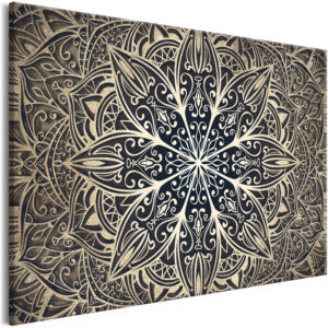 Tableau - Oriental Flowers (1 Part) Narrow Brown fait partie des tableaux murales de la collection de worldofwomen découvrez ce magnifique tableau exclusif chez nous