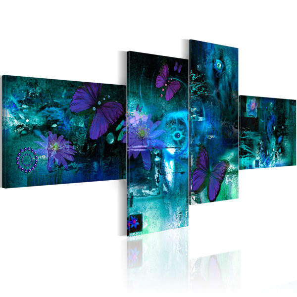 Tableau - Papillons en turquoise fait partie des tableaux murales de la collection de worldofwomen découvrez ce magnifique tableau exclusif chez nous