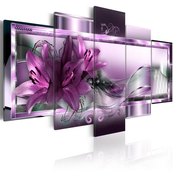 Tableau - Purple Lilies fait partie des tableaux murales de la collection de worldofwomen découvrez ce magnifique tableau exclusif chez nous