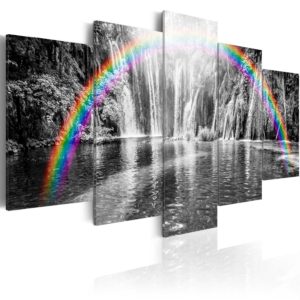Tableau - Rainbow on grays fait partie des tableaux murales de la collection de worldofwomen découvrez ce magnifique tableau exclusif chez nous