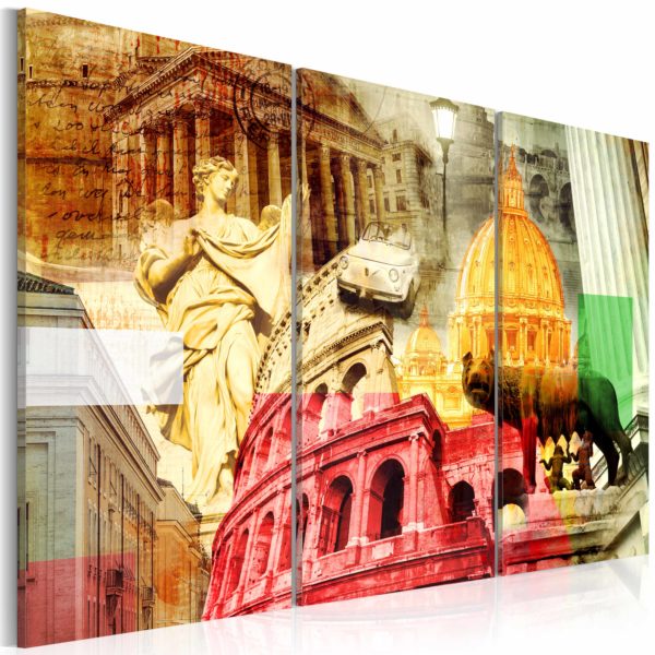 Tableau - Rome charmant - triptyque fait partie des tableaux murales de la collection de worldofwomen découvrez ce magnifique tableau exclusif chez nous