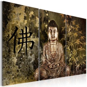 Tableau Méditation Yoga Zen En Fusing Décoration Murale En Verre