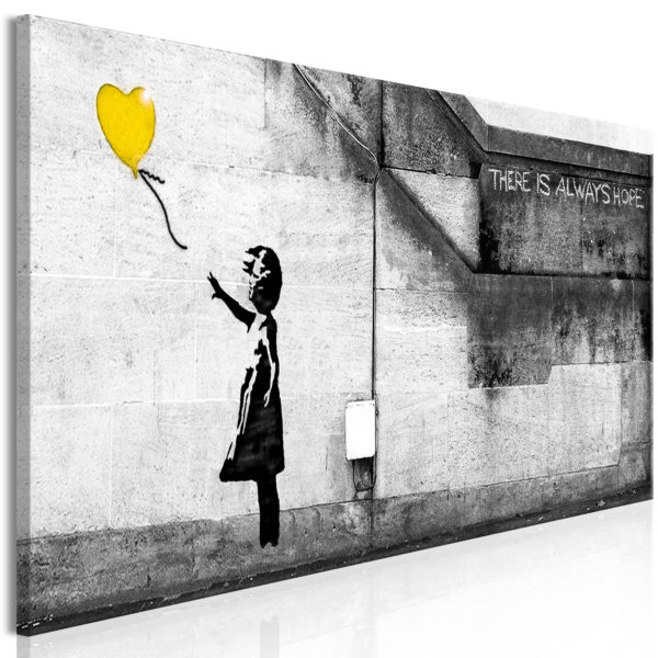 Tableau - There is Always Hope (1 Part) Narrow Yellow fait partie des tableaux murales de la collection de worldofwomen découvrez ce magnifique tableau exclusif chez nous
