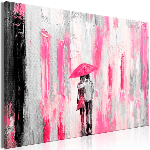 Tableau - Umbrella in Love (1 Part) Wide Pink fait partie des tableaux murales de la collection de worldofwomen découvrez ce magnifique tableau exclusif chez nous