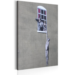 Tableau - Well Hung Lover by Banksy fait partie des tableaux murales de la collection de worldofwomen découvrez ce magnifique tableau exclusif chez nous