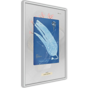 Apportez une nouvelle douche déco avec le Poster et affiche - Alga Cyanotype