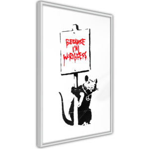 Apportez une nouvelle douche déco avec le Poster et affiche - Banksy: Because I’m Worthless