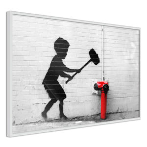 Apportez une nouvelle douche déco avec le Poster et affiche - Banksy: Hammer Boy