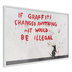 Apportez une nouvelle douche déco avec le Poster et affiche - Banksy: If Graffiti Changed Anything