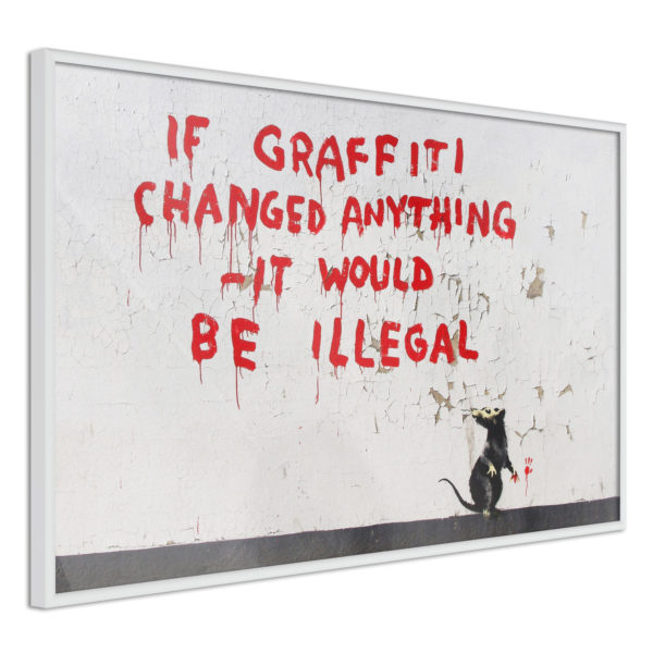 Apportez une nouvelle douche déco avec le Poster et affiche - Banksy: If Graffiti Changed Anything