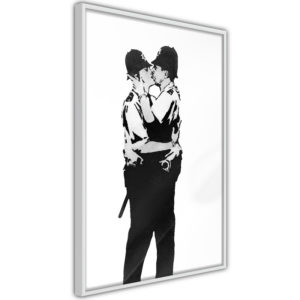 Apportez une nouvelle douche déco avec le Poster et affiche - Banksy: Kissing Coppers I