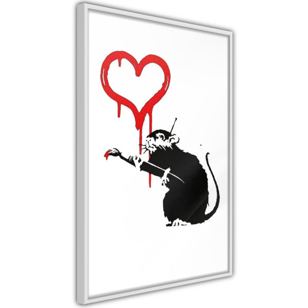 Apportez une nouvelle douche déco avec le Poster et affiche - Banksy: Love Rat