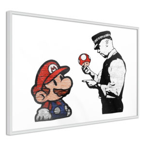 Apportez une nouvelle douche déco avec le Poster et affiche - Banksy: Mario and Copper