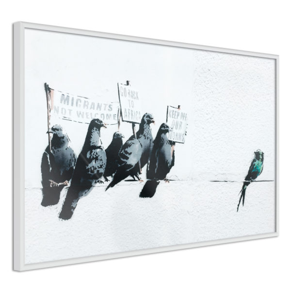 Apportez une nouvelle douche déco avec le Poster et affiche - Banksy: Pigeons