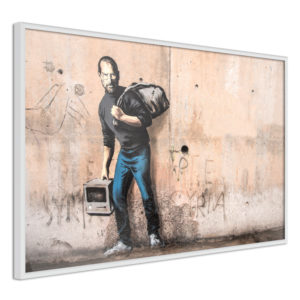 Apportez une nouvelle douche déco avec le Poster et affiche - Banksy: The Son of a Migrant from Syria