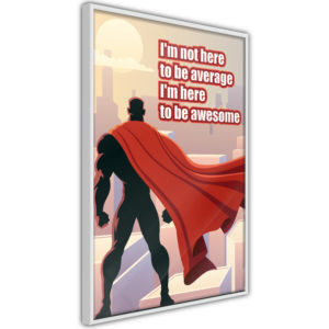 Apportez une nouvelle douche déco avec le Poster et affiche - Be Your Own Superhero