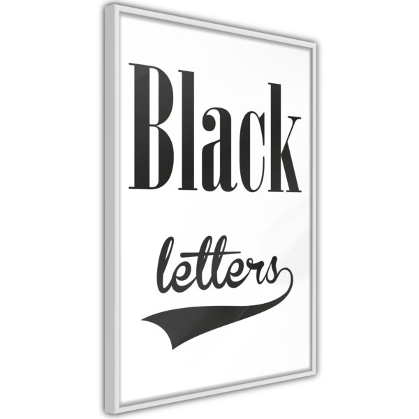Apportez une nouvelle douche déco avec le Poster et affiche - Black Lettering