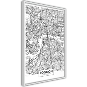 Apportez une nouvelle douche déco avec le Poster et affiche - City Map: London