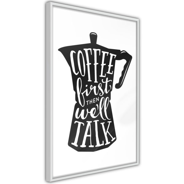 Apportez une nouvelle douche déco avec le Poster et affiche - Coffee First