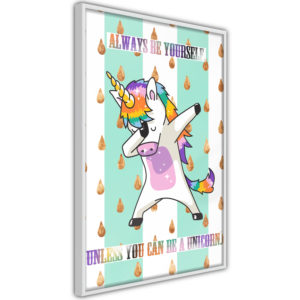 Apportez une nouvelle douche déco avec le Poster et affiche - Dabbing Unicorn