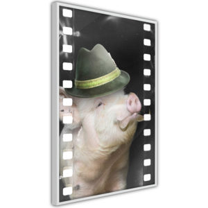 Apportez une nouvelle douche déco avec le Poster et affiche - Dressed Up Piggy