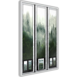 Apportez une nouvelle douche déco avec le Poster et affiche - Eternal Forest – Triptych