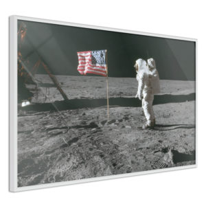 Apportez une nouvelle douche déco avec le Poster et affiche - Flag on the Moon