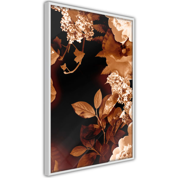 Apportez une nouvelle douche déco avec le Poster et affiche - Flower Decoration in Sepia