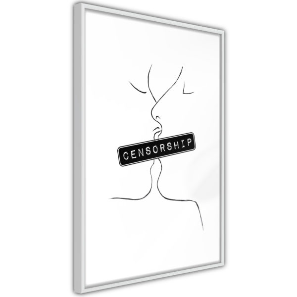 Apportez une nouvelle douche déco avec le Poster et affiche - Forbidden Kiss
