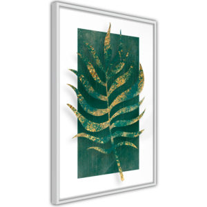 Apportez une nouvelle douche déco avec le Poster et affiche - Gilded Palm Leaf