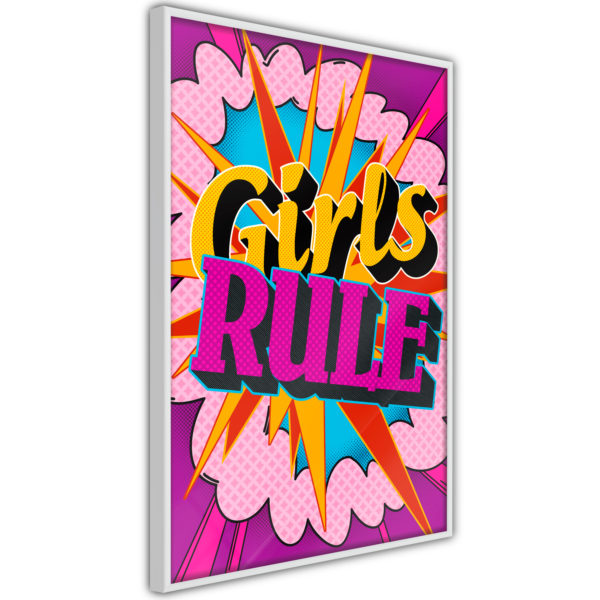 Apportez une nouvelle douche déco avec le Poster et affiche - Girls Rule (Colour)