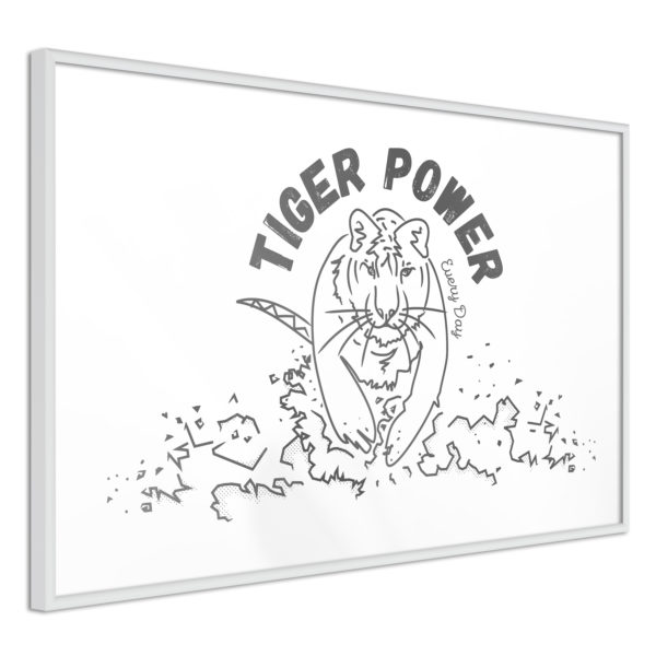 Apportez une nouvelle douche déco avec le Poster et affiche - Inner Tiger