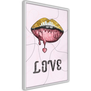 Apportez une nouvelle douche déco avec le Poster et affiche - Lip Gloss and Love