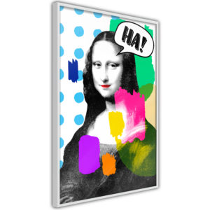 Apportez une nouvelle douche déco avec le Poster et affiche - Mona Lisa's Laughter