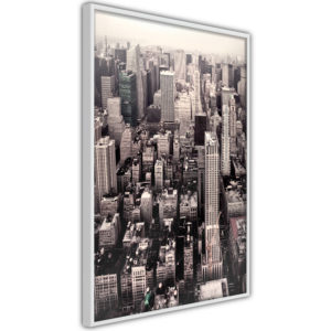 Apportez une nouvelle douche déco avec le Poster et affiche - New York from a Bird's Eye View