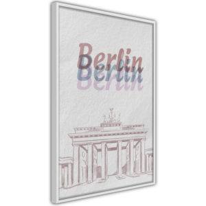 Apportez une nouvelle douche déco avec le Poster et affiche - Pastel Berlin
