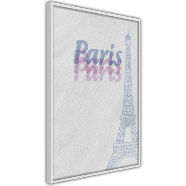Apportez une nouvelle douche déco avec le Poster et affiche - Pastel Paris