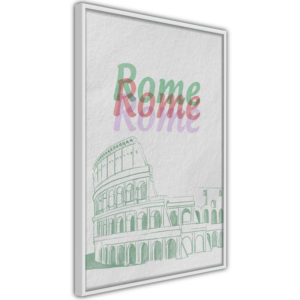 Apportez une nouvelle douche déco avec le Poster et affiche - Pastel Rome