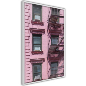 Apportez une nouvelle douche déco avec le Poster et affiche - Pink Facade