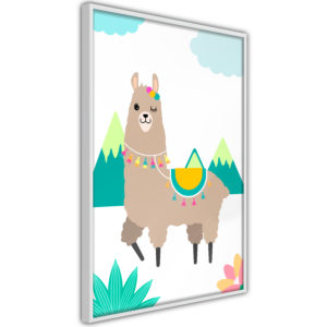 Apportez une nouvelle douche déco avec le Poster et affiche - Playful Llama