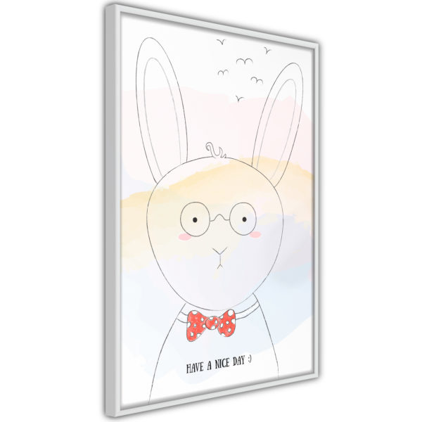 Apportez une nouvelle douche déco avec le Poster et affiche - Polite Bunny