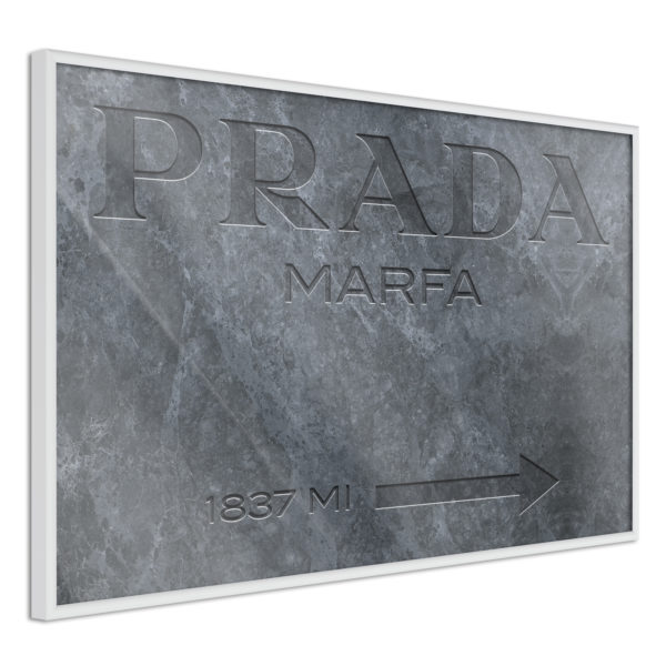 Apportez une nouvelle douche déco avec le Poster et affiche - Prada (Grey)
