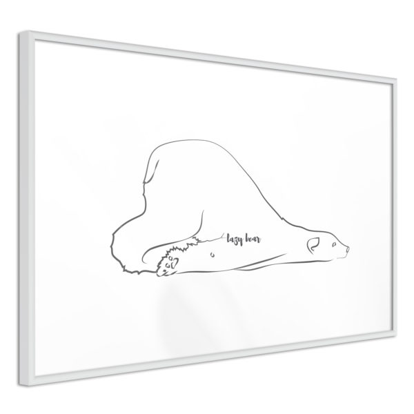 Apportez une nouvelle douche déco avec le Poster et affiche - Resting Polar Bear