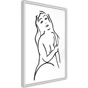 Apportez une nouvelle douche déco avec le Poster et affiche - Shape of a Woman
