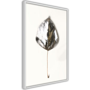 Apportez une nouvelle douche déco avec le Poster et affiche - Silvery Leaf